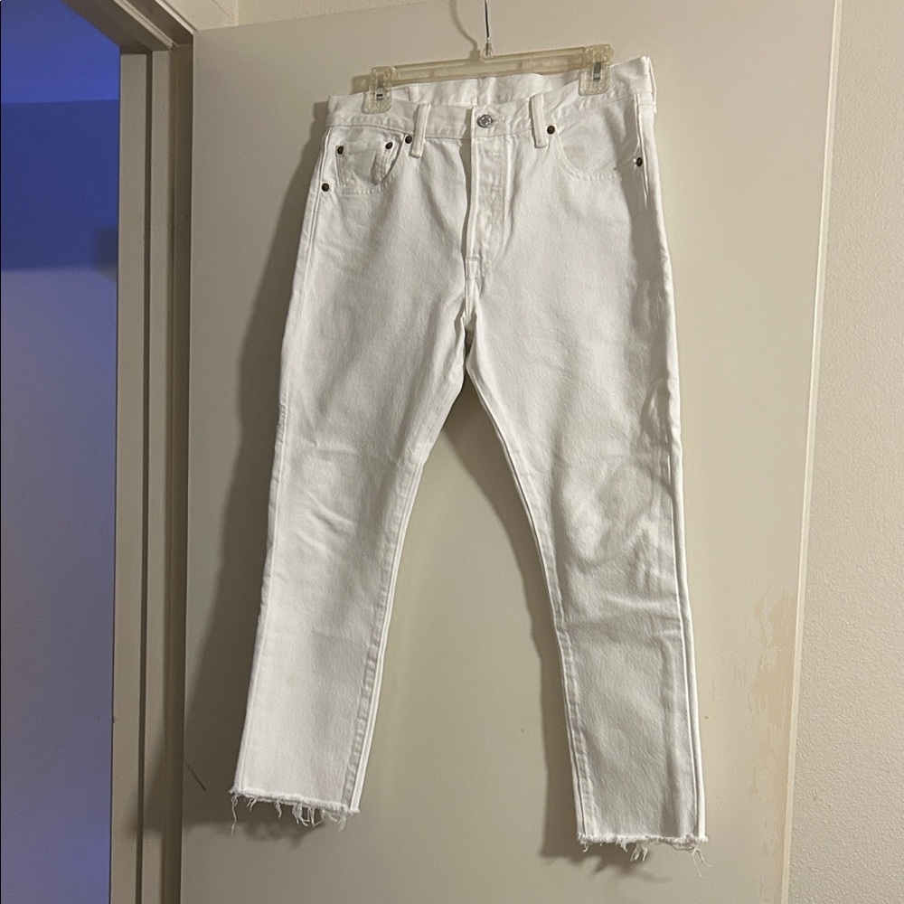 Levi's Women's Straight Leg White Jeans